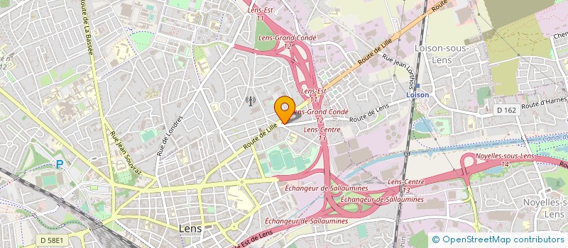 localisation de l'entreprise MONSIEUR CHRISTOPHE WAEGEBAERT  LENS