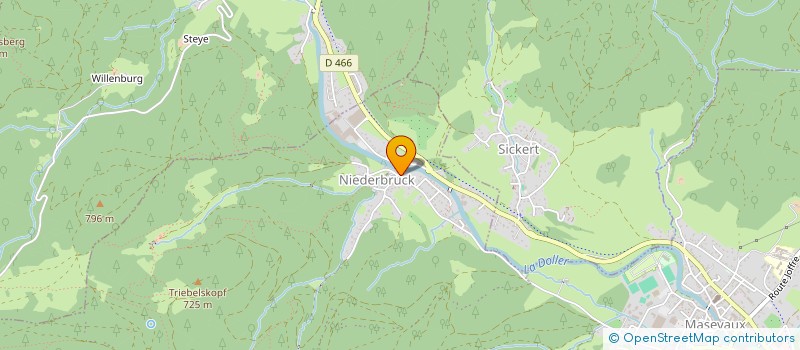 localisation de l'entreprise MONSIEUR CHRISTOPHE WALTZER  MASEVAUX-NIEDERBRUCK