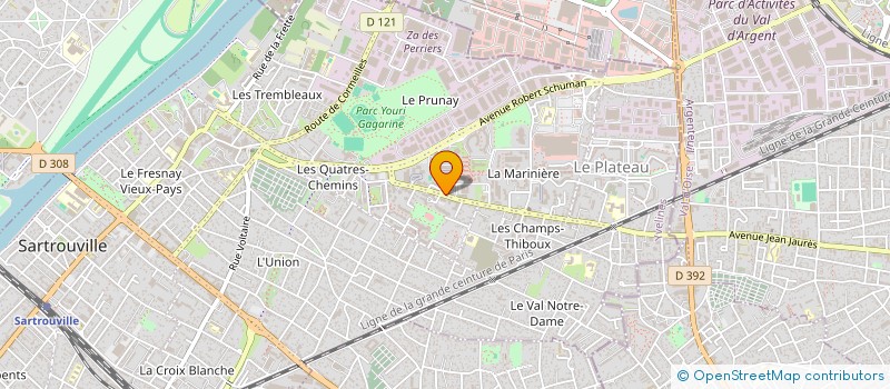 localisation de l'entreprise MONSIEUR CHRISTOPHE WANE  SARTROUVILLE