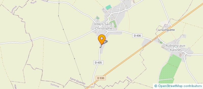 localisation de l'entreprise MONSIEUR CHRISTOPHE WARET à VILLERS-SAINT-CHRISTOPHE