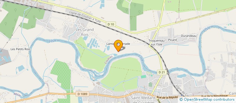 localisation de l'entreprise MONSIEUR CHRISTOPHE WARIN  COUTRAS