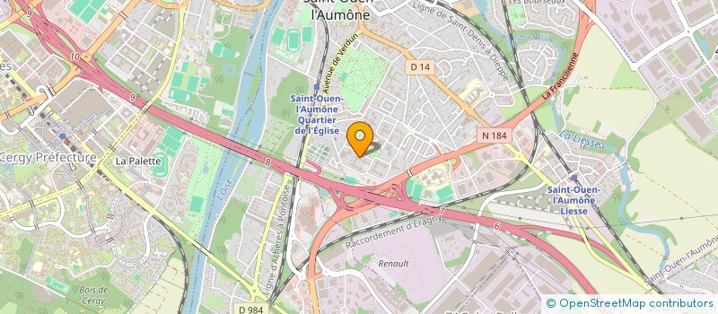 localisation de l'entreprise MONSIEUR CHRISTOPHE WARZECKA  SAINT-OUEN-L'AUMONE