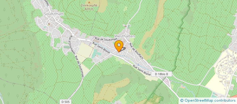 localisation de l'entreprise MONSIEUR CHRISTOPHE WEBER  WESTHALTEN