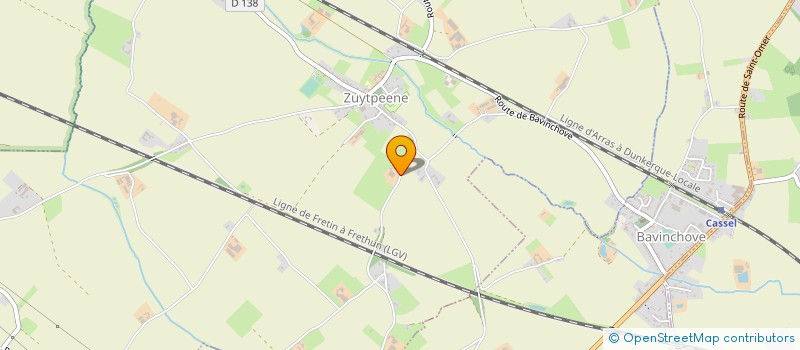 localisation de l'entreprise MONSIEUR CHRISTOPHE WECXSTEEN  ZUYTPEENE