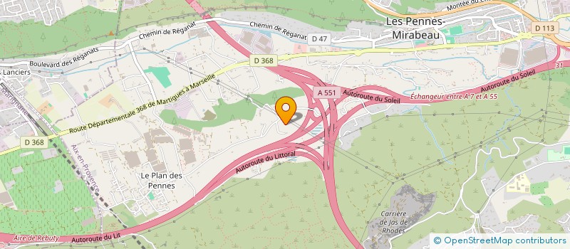 localisation de l'entreprise MONSIEUR CHRISTOPHE WOLFF à LES PENNES-MIRABEAU