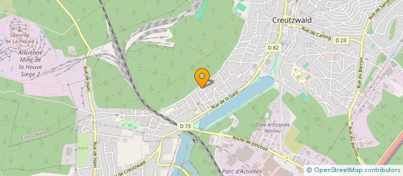 localisation de l'entreprise MONSIEUR CHRISTOPHE ZAGRODNIK  CREUTZWALD