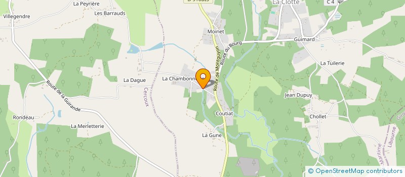 localisation de l'entreprise MONSIEUR CHRISTOPHE ZANELLY  LA CLOTTE