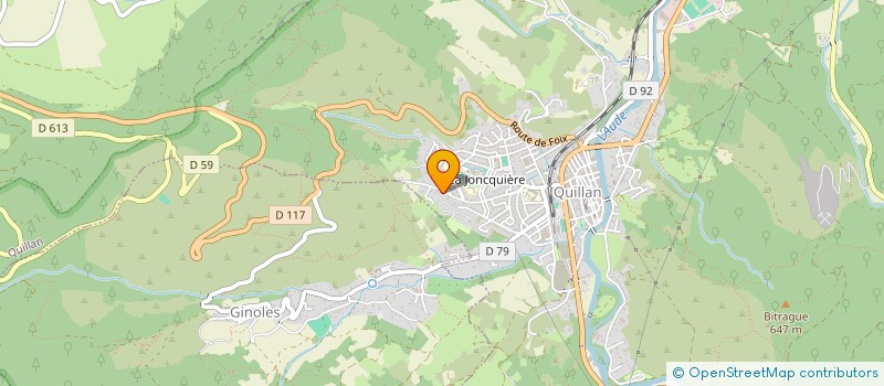 localisation de l'entreprise MONSIEUR CHRISTOPHE ZARZYCKI  QUILLAN