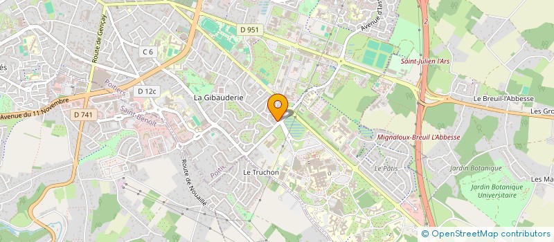 localisation de l'entreprise MONSIEUR CHRISTOPHER ALLEAU  POITIERS