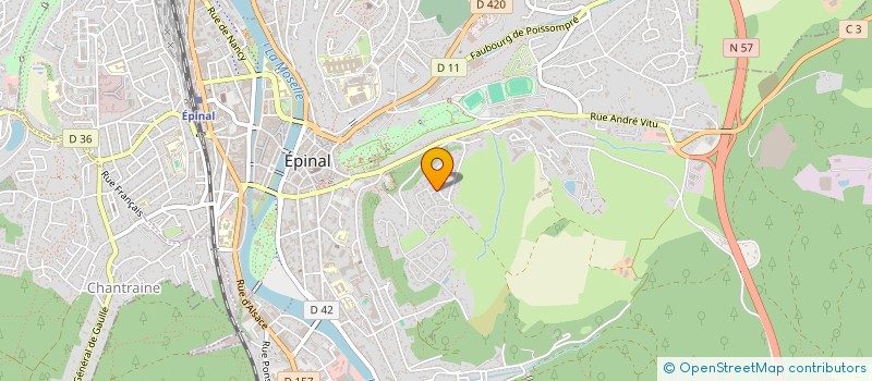 localisation de l'entreprise MONSIEUR CHRISTOPHER AMICHI  EPINAL