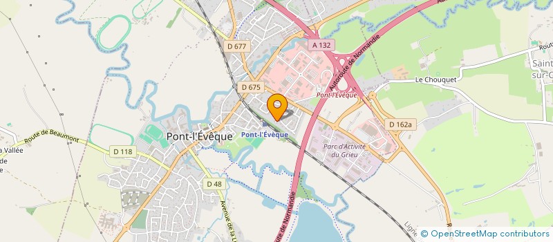 localisation de l'entreprise MONSIEUR CHRISTOPHER AUZOUX  PONT L'EVEQUE