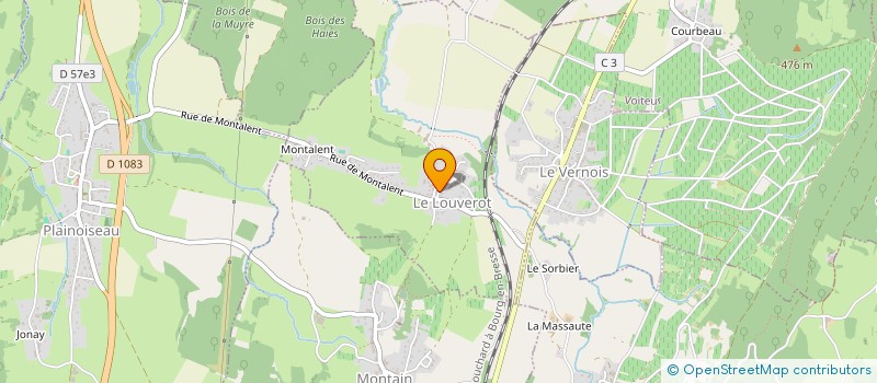 localisation de l'entreprise MONSIEUR CHRISTOPHER BADET MARTIN  LE LOUVEROT