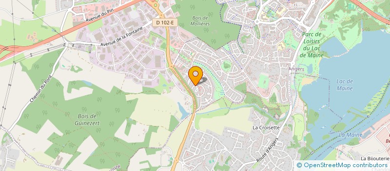 localisation de l'entreprise MONSIEUR CHRISTOPHER BARDET à ANGERS