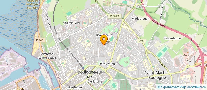 localisation de l'entreprise MONSIEUR CHRISTOPHER BARON à BOULOGNE-SUR-MER