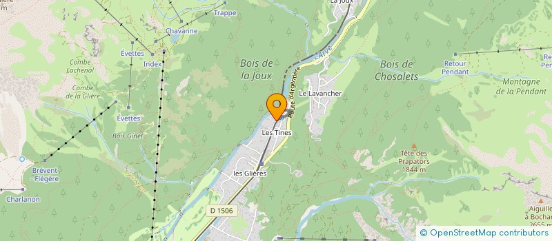 localisation de l'entreprise MONSIEUR CHRISTOPHER BAUD  CHAMONIX-MONT-BLANC