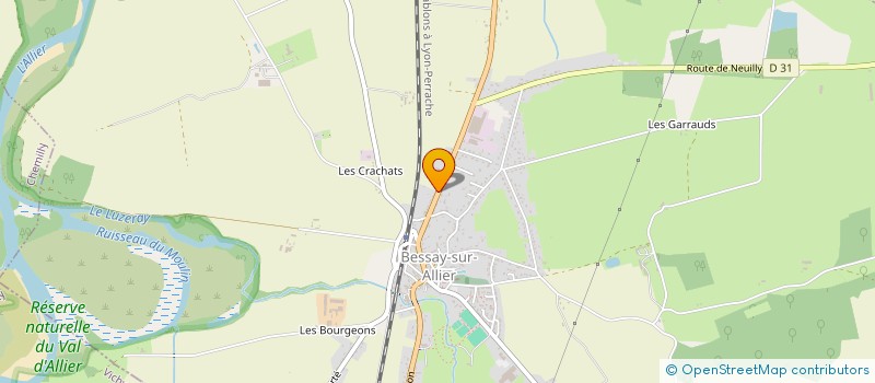 localisation de l'entreprise MONSIEUR CHRISTOPHER BEAUCHET  BESSAY-SUR-ALLIER