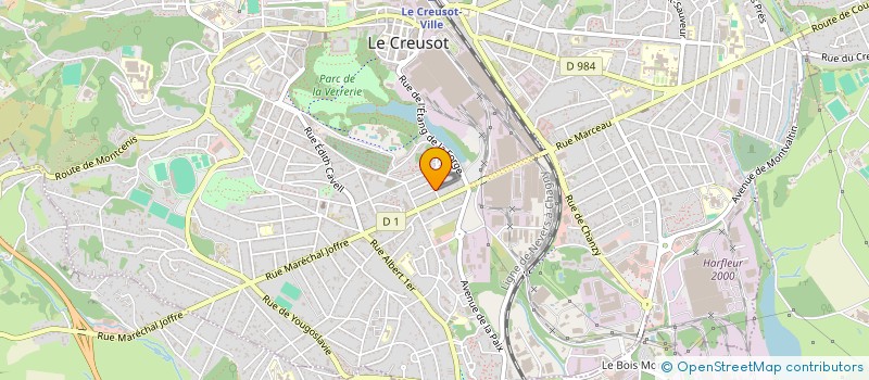 localisation de l'entreprise MONSIEUR CHRISTOPHER BEAUJARD  LE CREUSOT