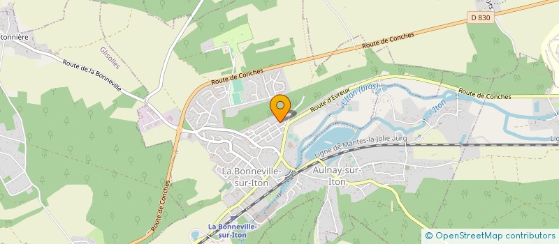 localisation de l'entreprise MONSIEUR CHRISTOPHER BECQUET à LA BONNEVILLE-SUR-ITON