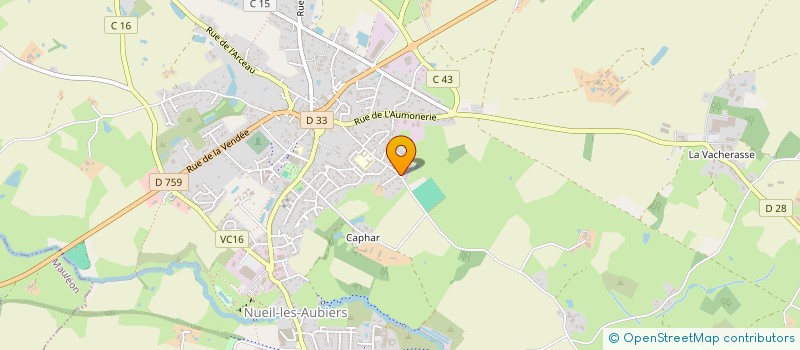 localisation de l'entreprise MONSIEUR CHRISTOPHER BENTO RODRIGUES  NUEIL-LES-AUBIERS