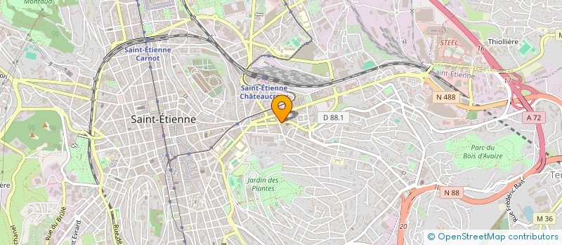 localisation de l'entreprise MONSIEUR CHRISTOPHER BERGAME  SAINT-ETIENNE