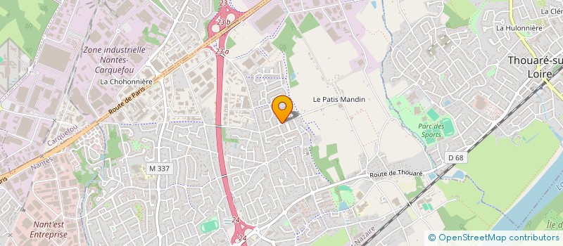 localisation de l'entreprise MONSIEUR CHRISTOPHER BERNARD  SAINTE-LUCE-SUR-LOIRE