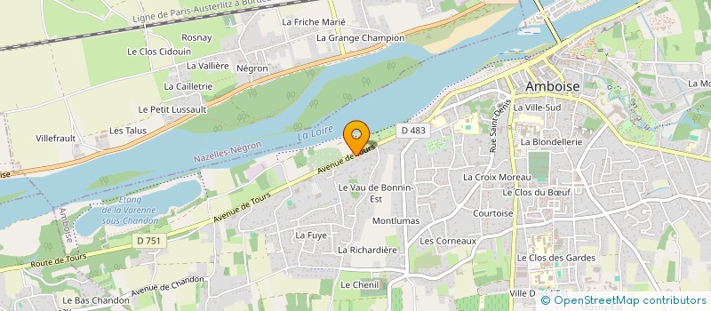 localisation de l'entreprise MONSIEUR CHRISTOPHER BERNARD  AMBOISE