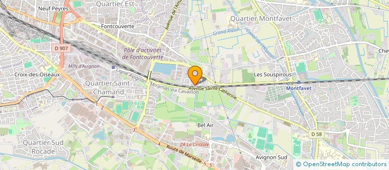 localisation de l'entreprise MONSIEUR CHRISTOPHER BERTRAND  AVIGNON