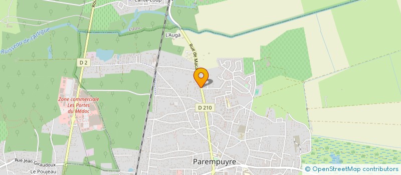 localisation de l'entreprise MONSIEUR CHRISTOPHER BEY  PAREMPUYRE