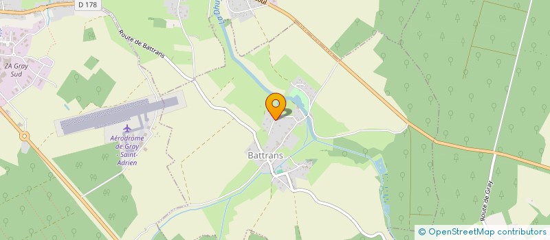 localisation de l'entreprise MONSIEUR CHRISTOPHER BILLOTTET  BATTRANS