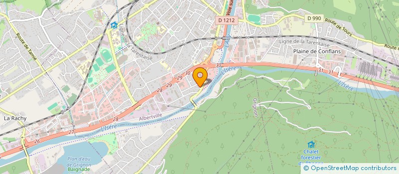 localisation de l'entreprise MONSIEUR CHRISTOPHER BIORD  ALBERTVILLE