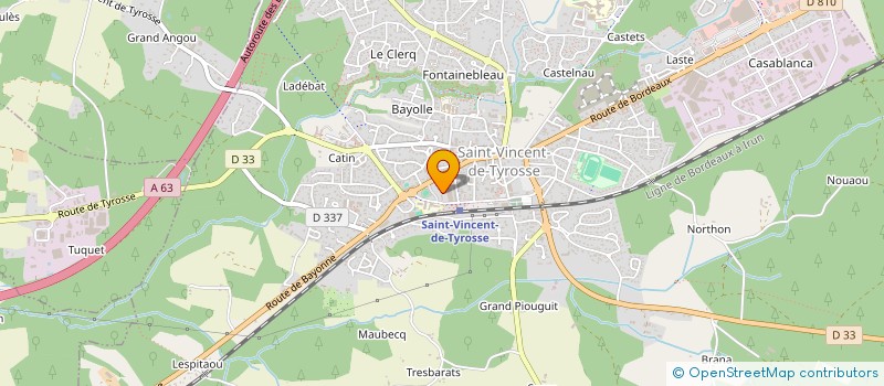 localisation de l'entreprise MONSIEUR CHRISTOPHER BLANDO  SAINT-VINCENT-DE-TYROSSE