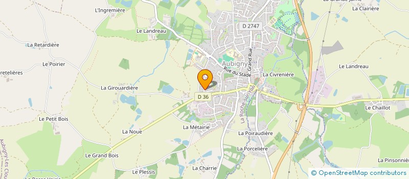 localisation de l'entreprise MONSIEUR CHRISTOPHER BLON  AUBIGNY-LES CLOUZEAUX