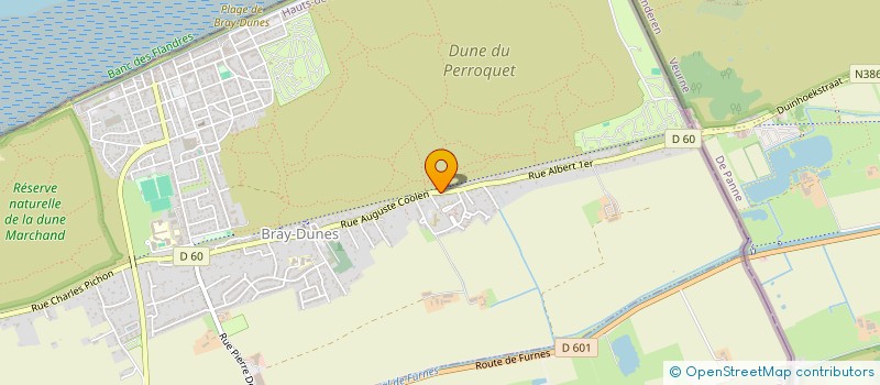 localisation de l'entreprise MONSIEUR CHRISTOPHER BLONDE  BRAY-DUNES