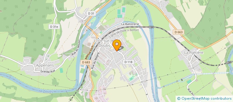 localisation de l'entreprise MONSIEUR CHRISTOPHER BONGEOT à L'ISLE-SUR-LE-DOUBS