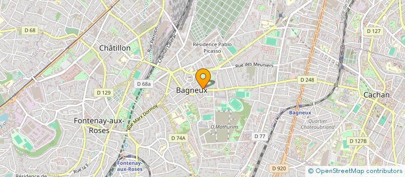 localisation de l'entreprise MONSIEUR CHRISTOPHER BOUC  BAGNEUX