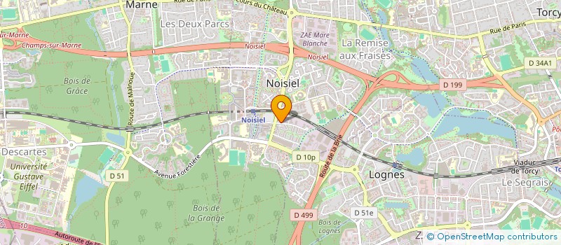 localisation de l'entreprise MONSIEUR CHRISTOPHER BOURCHIER à NOISIEL