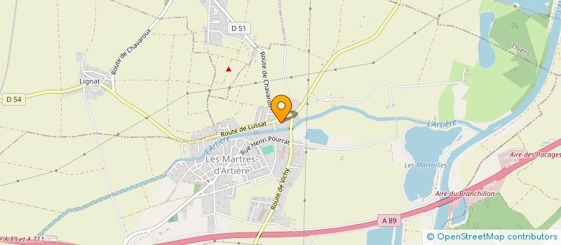 localisation de l'entreprise MONSIEUR CHRISTOPHER BOUTTEFEUX  LES MARTRES-D'ARTIERE