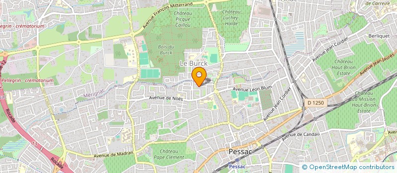 localisation de l'entreprise MONSIEUR CHRISTOPHER BRUNET  PESSAC