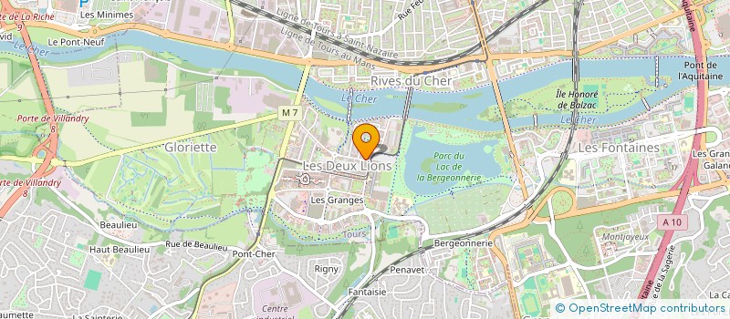localisation de l'entreprise MONSIEUR CHRISTOPHER BURON  TOURS
