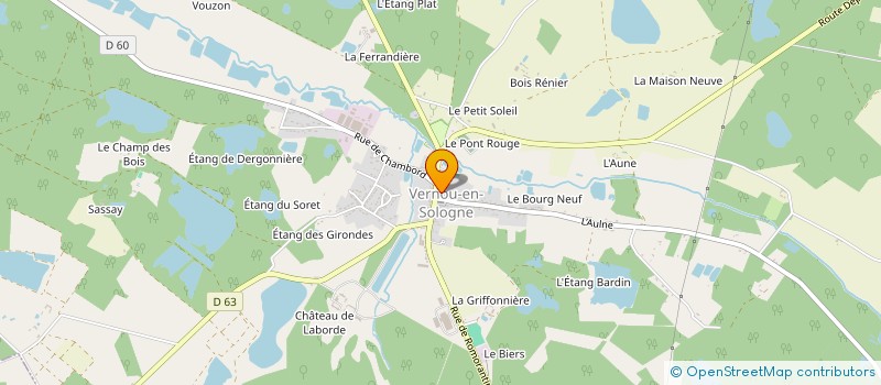 localisation de l'entreprise MONSIEUR CHRISTOPHER BURY  VERNOU-EN-SOLOGNE