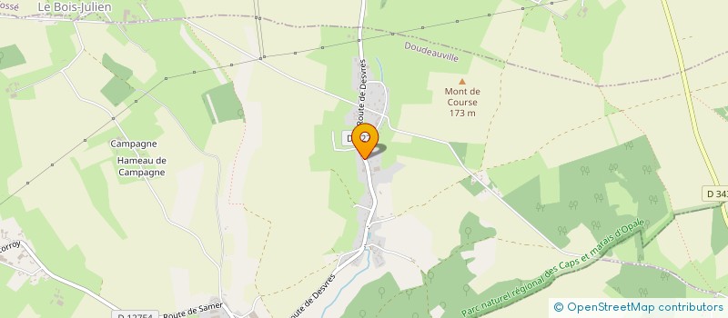 localisation de l'entreprise MONSIEUR CHRISTOPHER CAFFIER  DOUDEAUVILLE