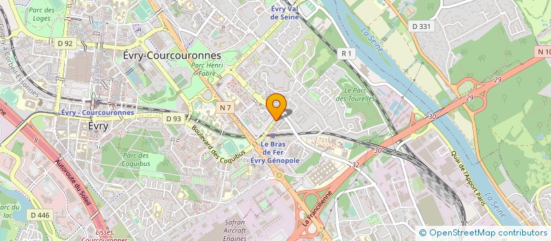 localisation de l'entreprise MONSIEUR CHRISTOPHER CAMALET  EVRY-COURCOURONNES