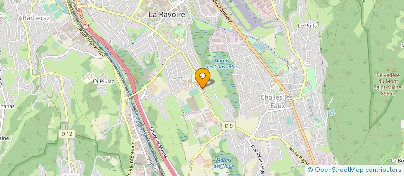 localisation de l'entreprise MONSIEUR CHRISTOPHER CARRET à LA RAVOIRE