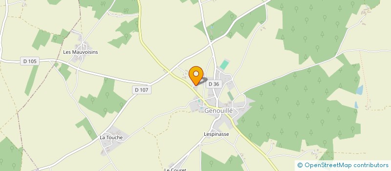 localisation de l'entreprise MONSIEUR CHRISTOPHER CARTER  GENOUILLE