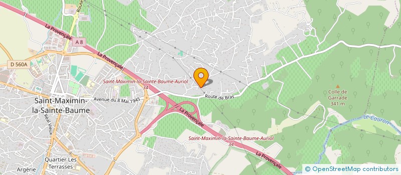 localisation de l'entreprise MONSIEUR CHRISTOPHER CASSAGNE à SAINT-MAXIMIN-LA-SAINTE-BAUME
