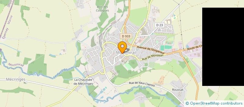 localisation de l'entreprise MONSIEUR CHRISTOPHER CHAFFORT  MONTMIRAIL