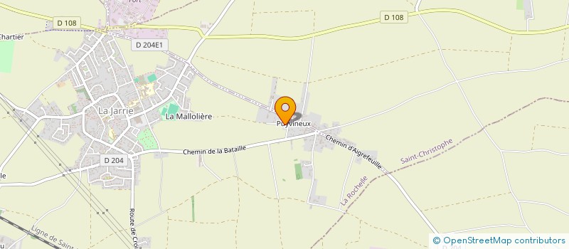 localisation de l'entreprise MONSIEUR CHRISTOPHER CHAIGNEAU  LA JARRIE