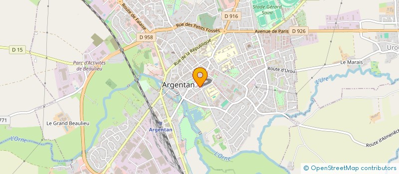 localisation de l'entreprise MONSIEUR CHRISTOPHER CHAMBAUD à ARGENTAN