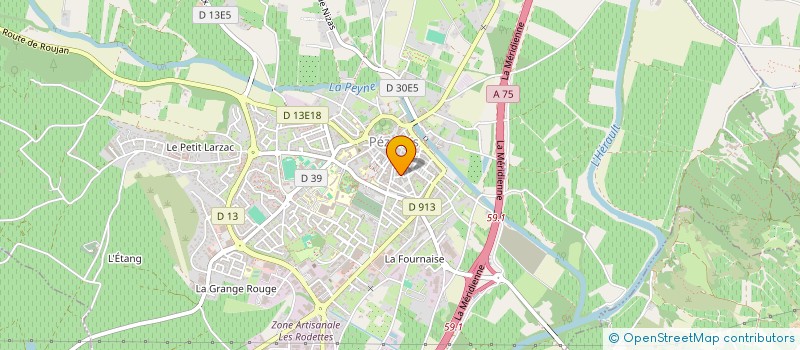 localisation de l'entreprise MONSIEUR CHRISTOPHER CHANDLER  PEZENAS