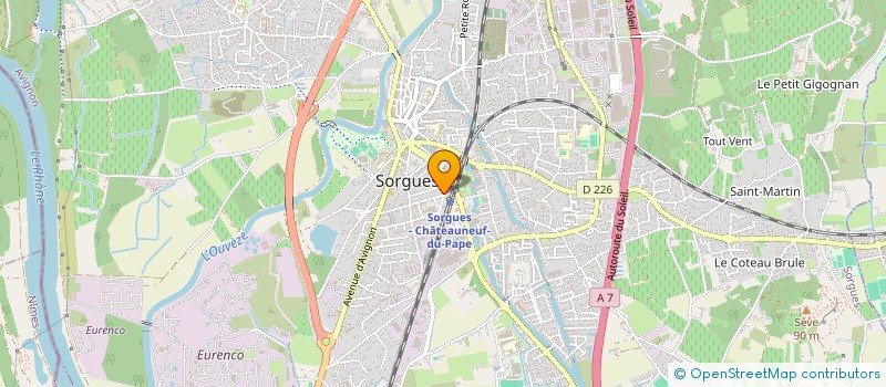 localisation de l'entreprise MONSIEUR CHRISTOPHER CHARLES  SORGUES